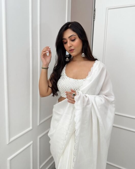 White Fancy Saree