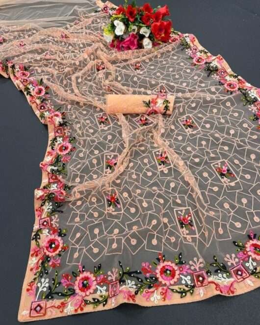 Stone Work Saree