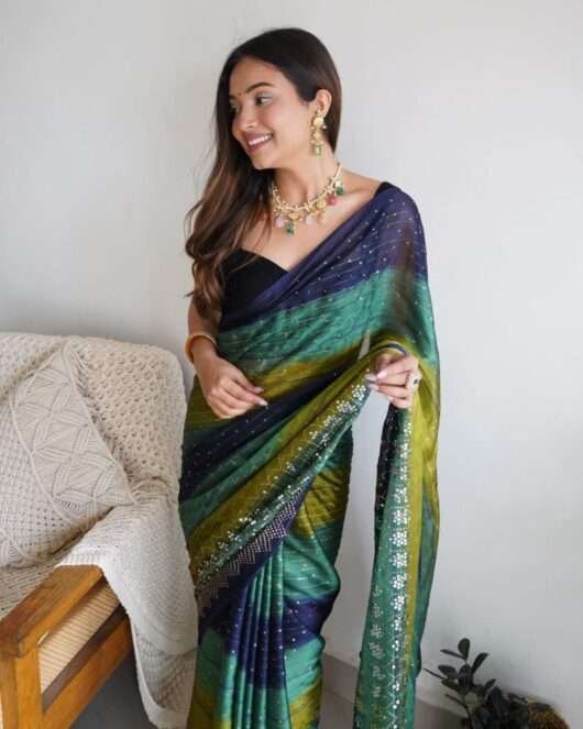 Soft Shimmer Silk Saree