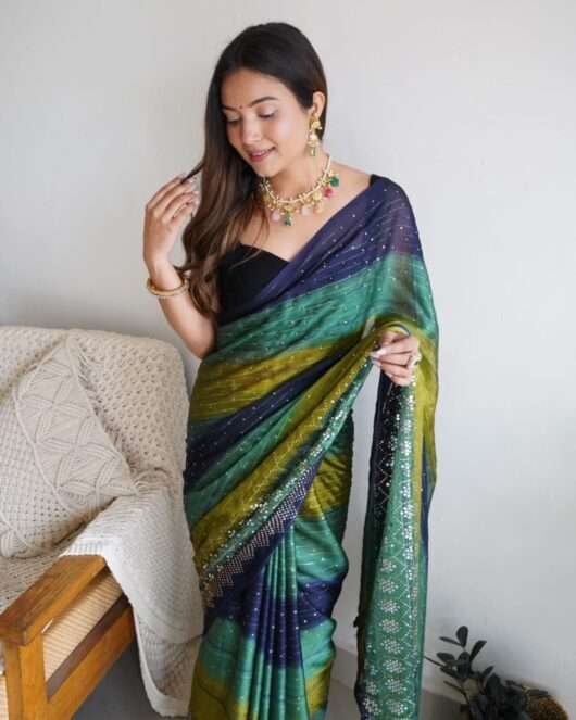 Soft Shimmer Silk Saree