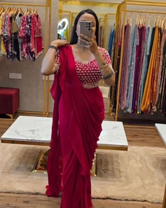 Designer ready to wear saree